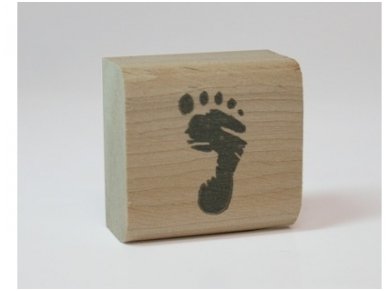 Wooden stamp "Foot" 1