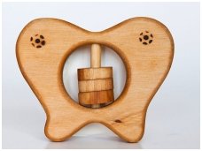 Organic wooden rattle teether 'Butterfly'