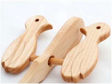 Wooden music rattle woodpeckers 1
