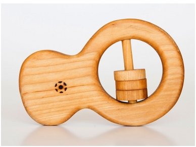 Organic wooden rattle teether 'Ring'