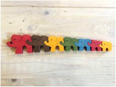 Puzzle "Seven Elephants" 5