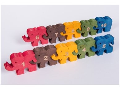 Puzzle ''Numbered Elephants''