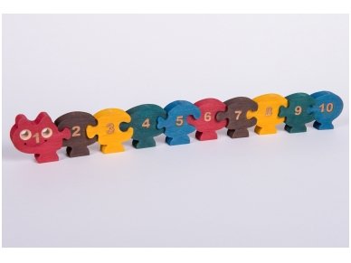 Puzzle ''Numbered Millipede'' 1