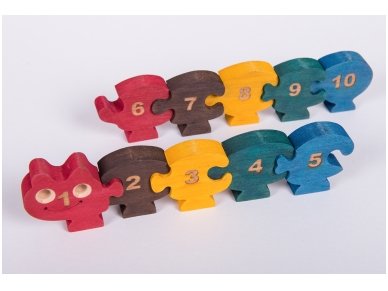 Puzzle ''Numbered Millipede'' 2