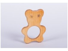 Organic wooden teether 'Teddy bear'