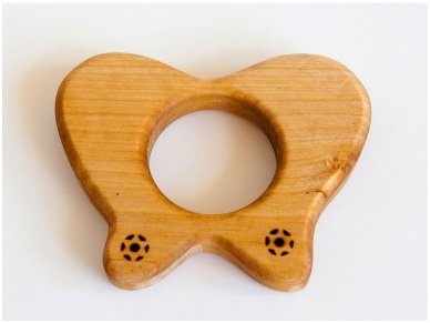 Organic wooden teether 'Butterfly' 4