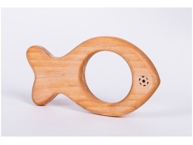 Organic wooden teether 'Fish'