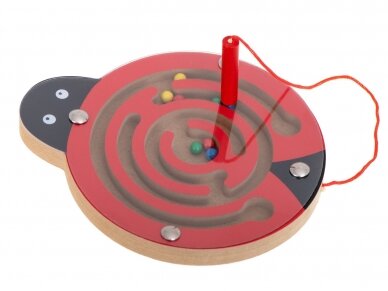 Magnetinis labirintas su kamuoliais "Boružėlė" 1