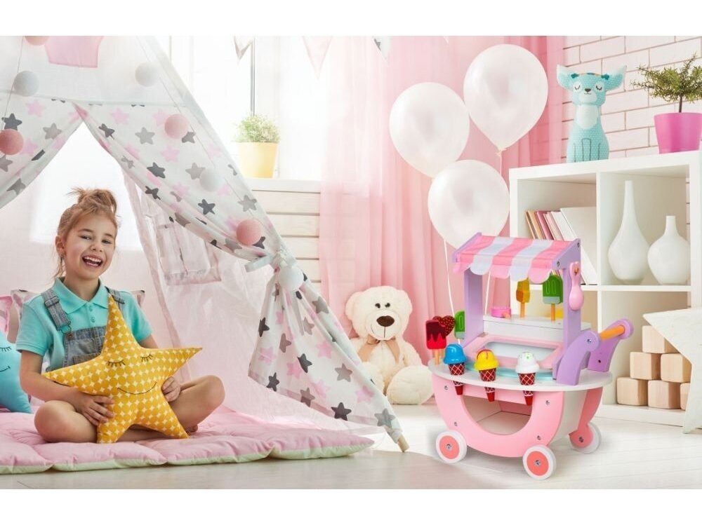 Medinis vežimėlis "Ledainė" 6 Medinis vežimėlis "Ledainė" 6