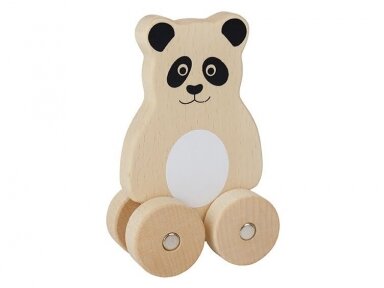 Medinė stumiama "Panda"