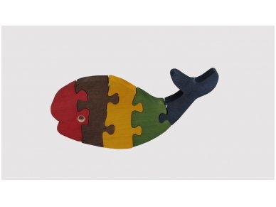 Puzzle ''Numbered Whale'' 2
