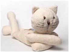Šildantis žaislas baltasis katinas Čiobrelis