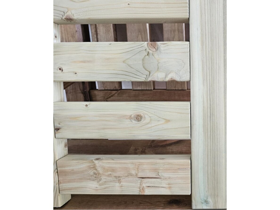 Medinė smėlio dėžė su dangčiu 1,40 x 1,40 m 7