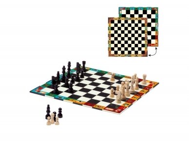 Stalo žaidimų rinkinys - Šachmatai ir šaškės 2