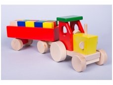 Tractor with blocks
