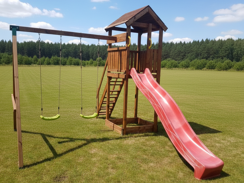 Vaikų žaidimo aikštelė "Fėja" su sūpynėmis