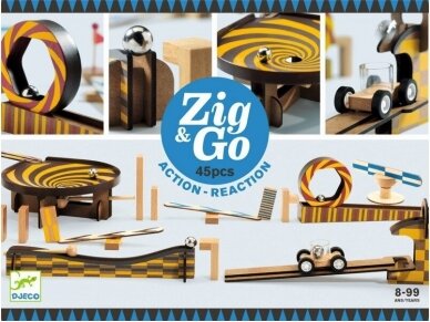 Žaidimas " Zig & Go - lenktynės" 45 vnt. 3 Žaidimas " Zig & Go - lenktynės" 45 vnt. 3